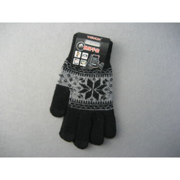 10g Poliéster Liner Pattern Fashion Glove-F3002